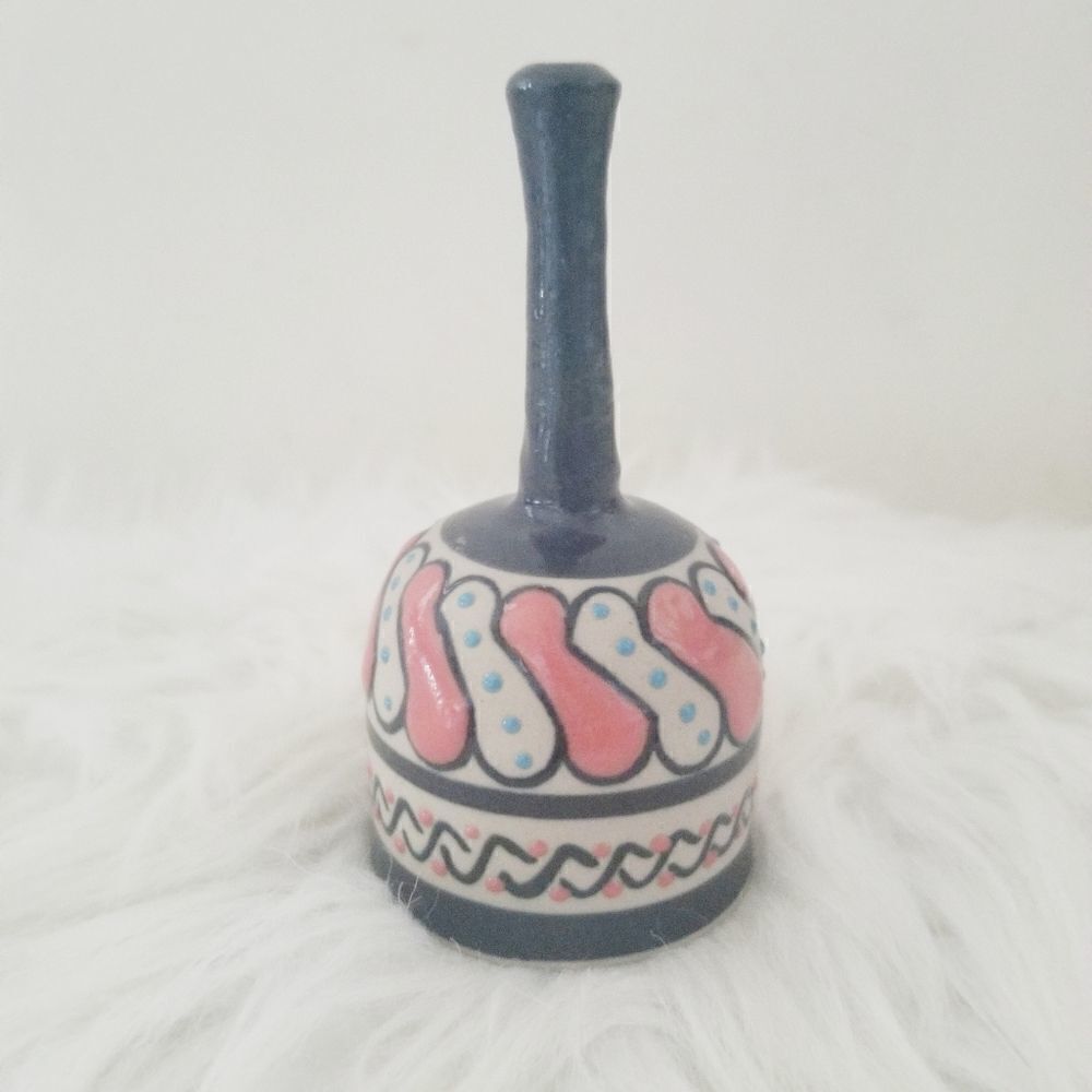 Vintage tribal Mexican pottery bell